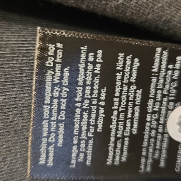 Anine Bing - Beth Mini Dress Letterman in Washed Black Size Small (oversized) - Picture 8 of 9